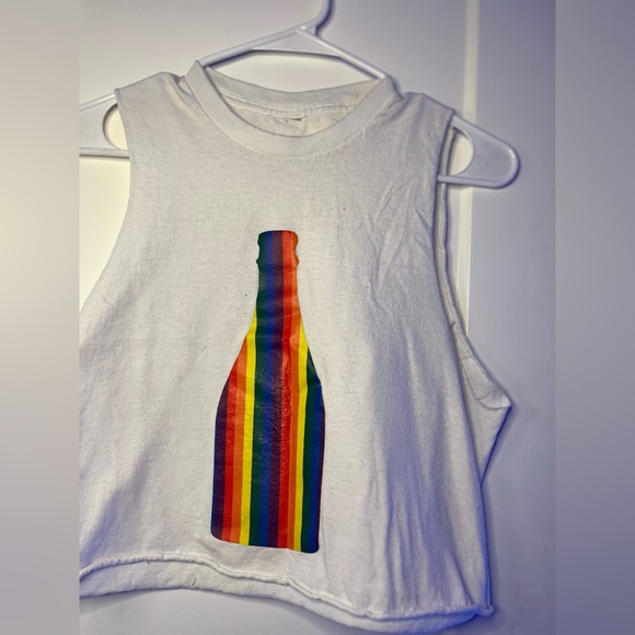 Size youth extra large gay themed crop tops and tanks customized for small guys - Picture 2 of 16